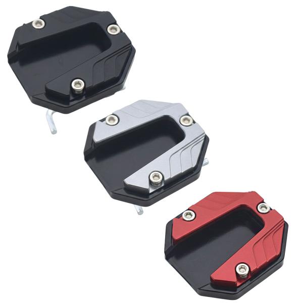 サイドスタンド プレート 拡大プレート 汎用 バイク キックスタンド エクステンションパッド CNCアルミ駐停車時の不安を軽減！ 安定感とスタイルを両立する信頼の足元へ。「あれ、スタンドが沈むかも...」という不安を軽減しませんか？確かな安...