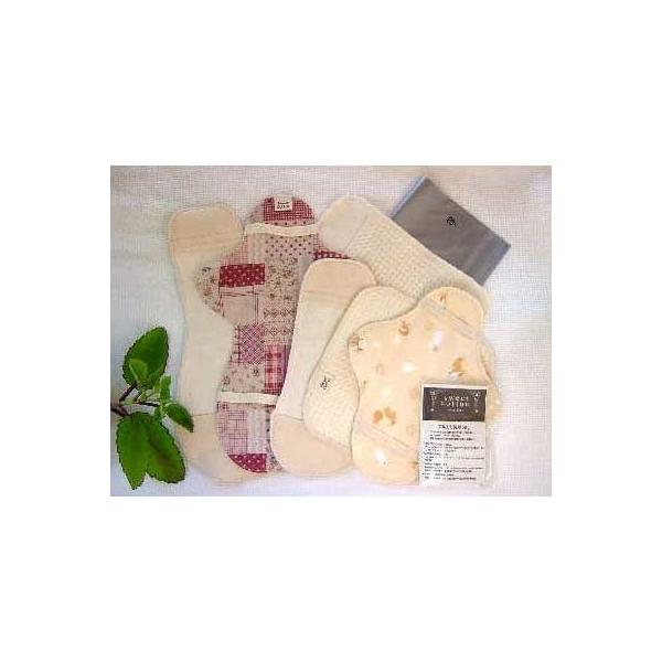 すぃーと・こっとんの防水セット。レギュラー・ナイト用防水ホルダー・パッド、プレーンとアルカリ洗剤・脱臭チャック袋のセットです。製作時のよごれ、若干のゆがみ、規定の大きさと少し合わないなどアウトレット品をお得なセットにいたしました。正規品とし...