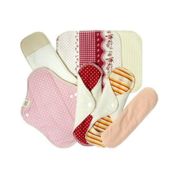 よく使うレギュラーサイズのパッドやホルダー、プレーンが入ったお得なセットです。です。  よく使うレギュラーサイズのアウトレットセットです。無漂白・オーガニックコットンのレギュラーサイズのパッドやホルダー、プレーンをセットにしました。正規品価...