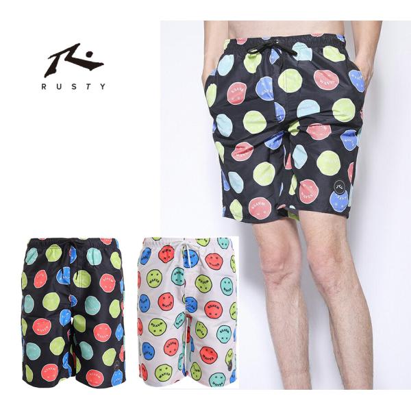 カラフルな色使いが夏らしいアイテム。総ゴムのウエストにフルスピンドル（紐通し）なので紐で調整が出来ます。夏のレジャーに最適なおすすめのサーフショーツ。インナー付き素材:【表地】ポリエステル100% 【内衣】ポリエステル100%サイズ：L： ...