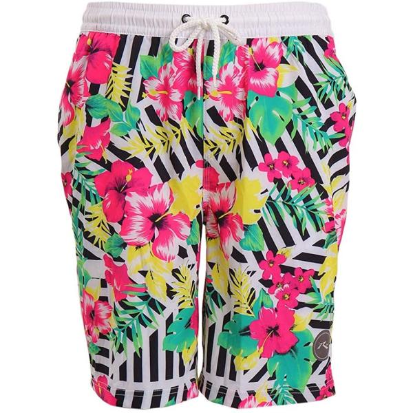 ラスティ サーフパンツ トランクス インナーメッシュ付サマービーチに映えるボタニカル柄プリントがインパクト大のボードパンツです。 ウエストはドローコード付きで調整出来ます。 4WAYストレッチ素材で動きやすさも◎。 サーフィンやボディボード...
