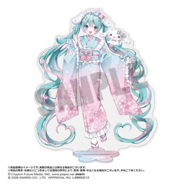 初音ミク×シナモロール 夢桜Ver. アクリルスタンド
