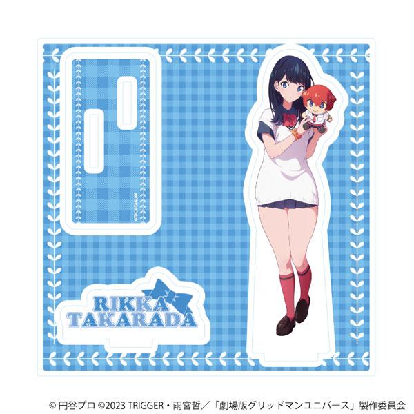アクリルスタンドプレート「グリッドマンユニバース」30/宝多六花 ぬいぐるみと一緒ver.（描き下ろしイラスト）