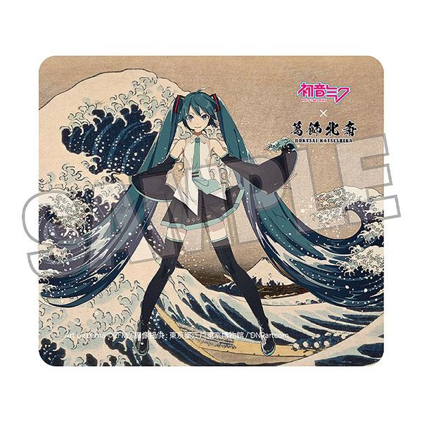 初音ミク×葛飾北斎 iXima マウスパッド 神奈川沖波裏