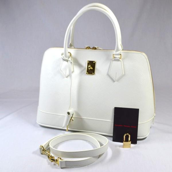 Samantha Thavasa サマンサ タバサ 2wayハンドバッグ ショルダー 合皮 ホワイト オシャレ カワイイ 南京錠付 レディース 中古 Archery 通販 Yahoo ショッピング