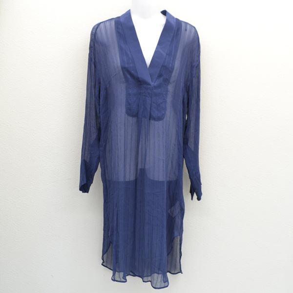 By Malene Birger バイマレーネビルガー シャツドレス ワンピース シースルー Austa ネイビー サイズ32 レディース 中古 Archery 通販 Yahoo ショッピング