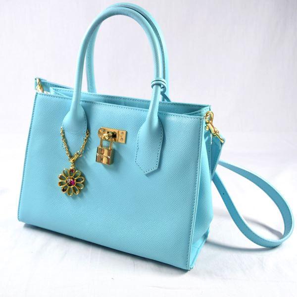 Samantha Thavasa サマンサ タバサ 2wayハンドバッグ ショルダー ブルー 南京錠 花型チャーム付き レディース 中古 Archery 通販 Yahoo ショッピング