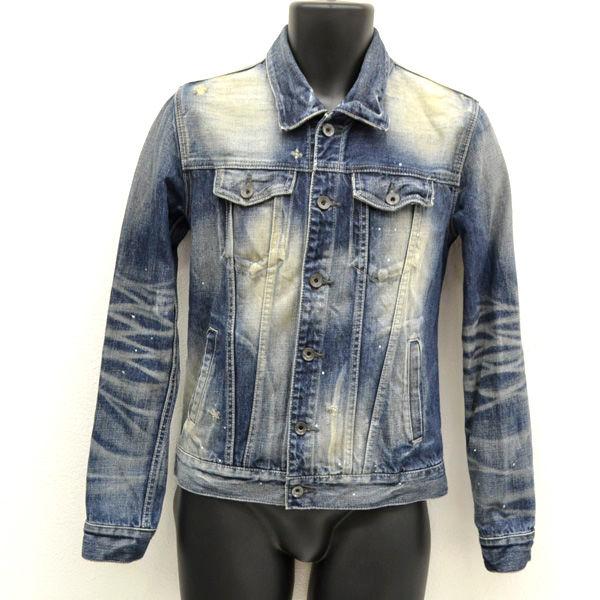 Gostar De Fuga ゴスタール ジ フーガ デニムジャケット ダメージ加工 インディゴ ネイビー サイズ44 メンズ 中古 Archery 通販 Yahoo ショッピング