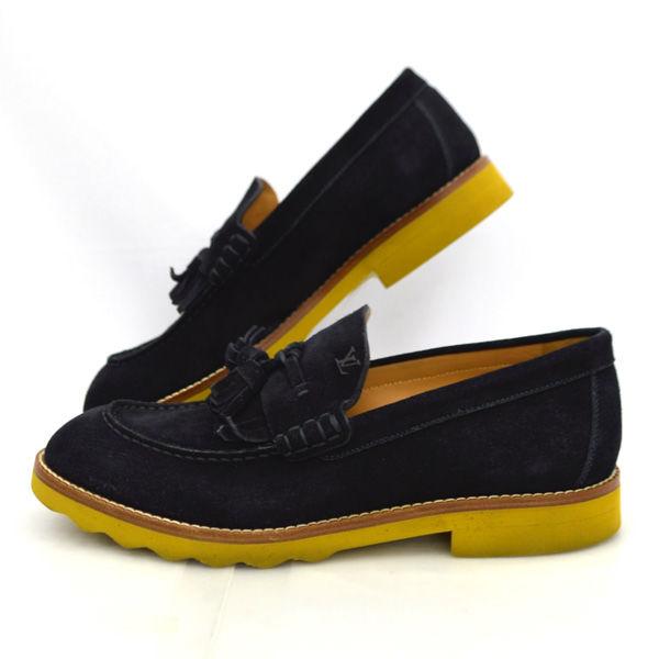 Louis Vuitton ルイヴィトン タッセル ローファー メンズ ネイビー レザー ブランド 中古 Archery 通販 Yahoo ショッピング