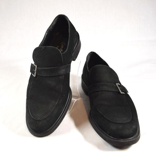 Yves Saint Laurent イヴ サンローラン ビジネスシューズ スエード ブラック 26eee メンズファッション 中古 Archery 通販 Yahoo ショッピング