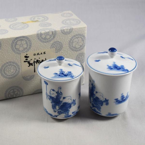 三川内焼 平戸雅松希少献上唐子七人 1972 三川内焼 平戸