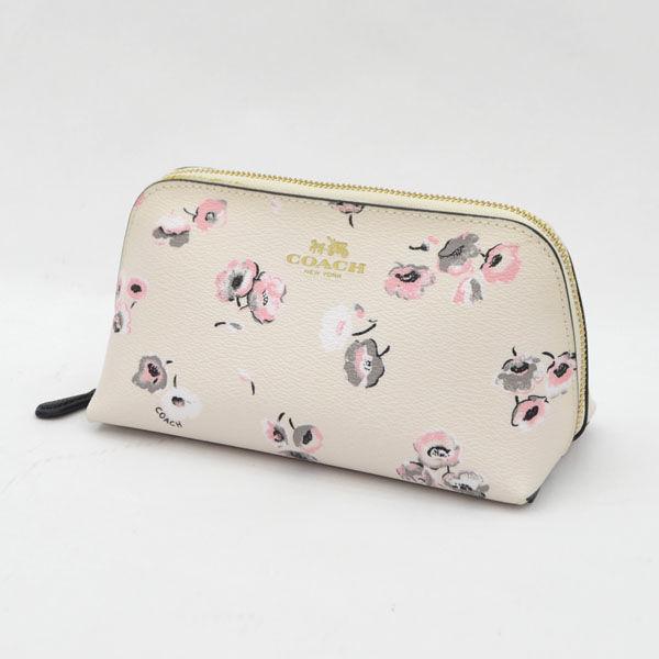 Coach コーチ 化粧ポーチ フローラルプリント ホワイト ピンク F ブランド 中古 Archery 通販 Yahoo ショッピング