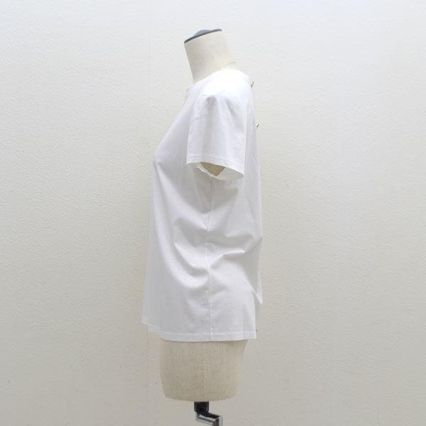 CHANEL / シャネル 半袖 カットソー ココボタン ホワイト Tシャツ 