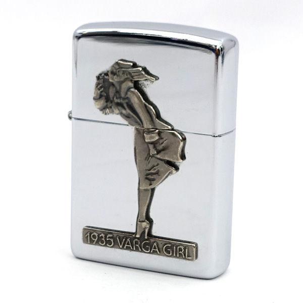 Zippo / ジッポ ◆オイルライター/1935VARGA GIRL/1993年製/シルバー メンズファッション【喫煙具/煙草/タバコ】 【中古】 ZIPPO（ジッポー） Zippo / ジッポ オイルライター/1935VARGA GIRL