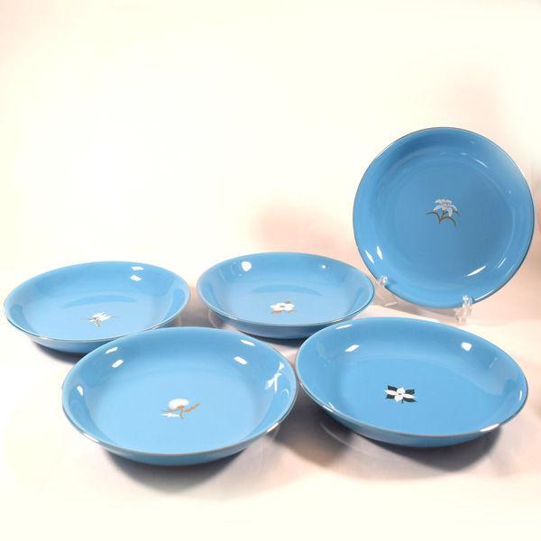 たち吉 和食器たち吉/花もよう パスタ皿(5枚組) ギフト 中古