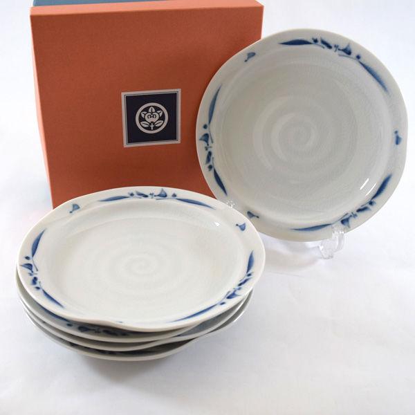 たち吉 和食器たち吉/花安南 中皿揃(5枚組) 227-0167 ギフト 未使用