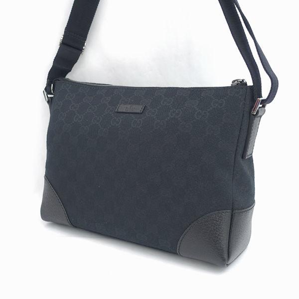 GUCCI / グッチ GGキャンバス ショルダーバッグ キャンバス レザー
