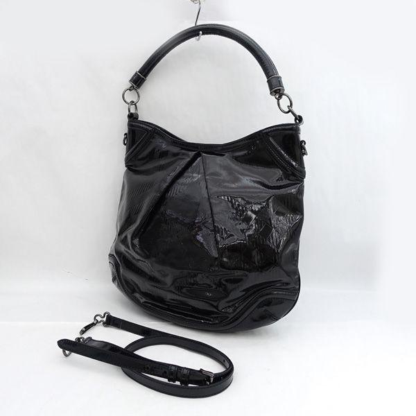 BURBERRY / バーバリー 2WAYショルダーバッグ/エナメル/チェック柄  