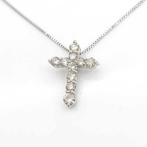 1.00ct Pt900 ダイヤクロス ネックレストップ