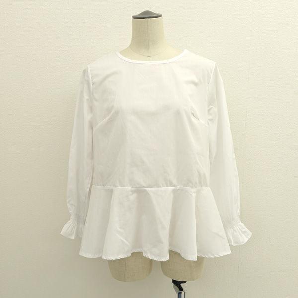 GLAMOROUS GARDEN / グラマラスガーデン  ブラウス/袖フリル/ホワイト/フリーサイズ  831-02686 レディースファッション 中古