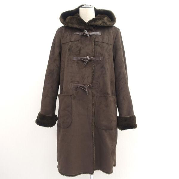 NANO universe（ナノ・ユニバース） 裏フェイクファーダッフルコート