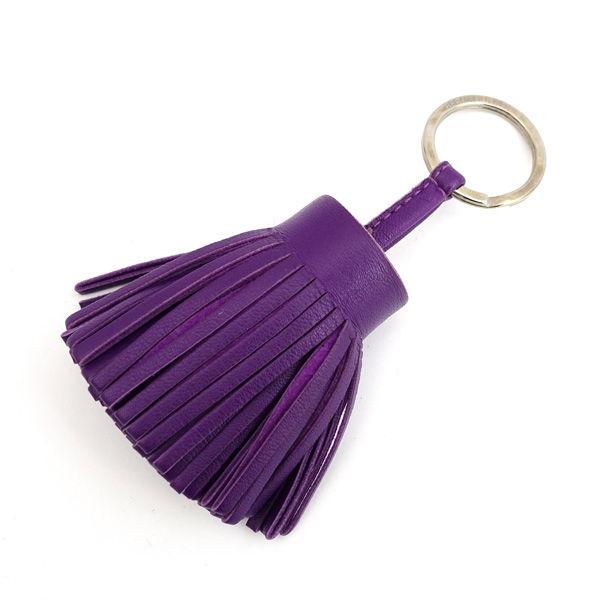 HERMES / エルメス ◆カルメン チャーム キーリング アニョーミロ パープル ブランド【KEY/キー/鍵】 【中古】 HERMES（エルメス） カルメン チャーム キーリング アニョーミロ