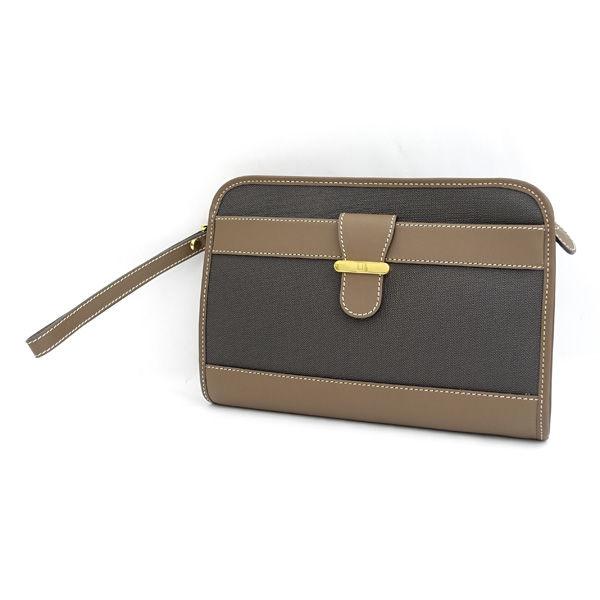 dunhill（ダンヒル） PVCキャンバス レザー セカンドバッグ クラッチ