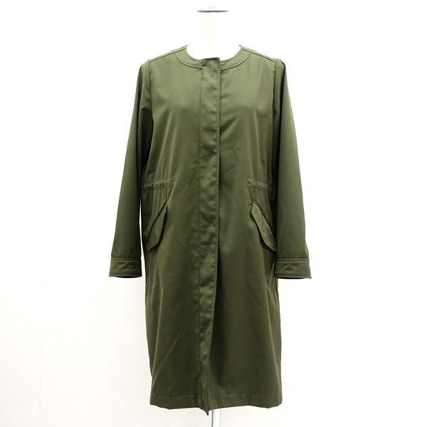 nano universe / ナノユニバース ステンカラーコート/ノーカラーコート/グリーン/フリーサイズ BM64CT0127SM 中古