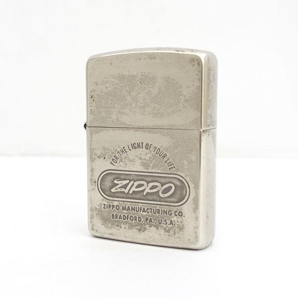 Zippo / ジッポ オイルライター/ロゴ/筆記体/1989年製/シルバー メンズ