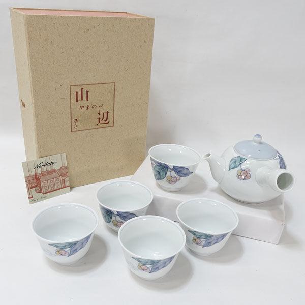 乃りたけ / NORITAKE 和食器乃りたけ/山辺 茶器揃(急須 湯呑5) Y0169