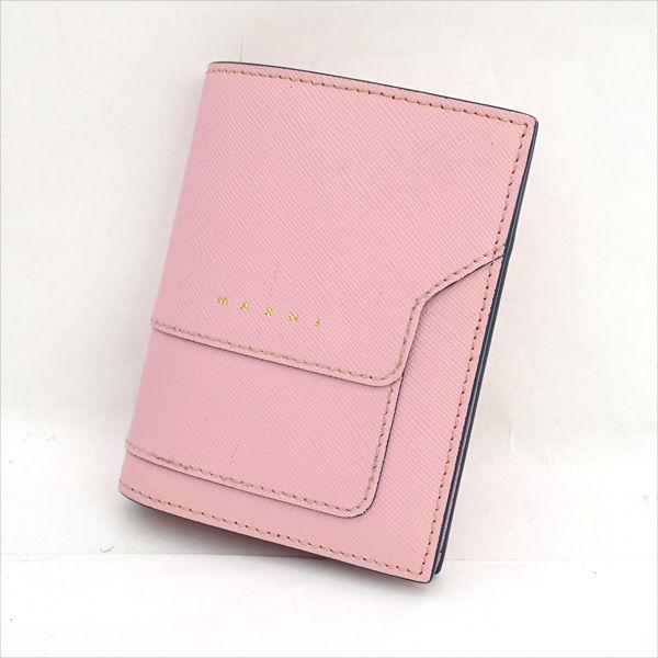 MARNI ピンク 二つ折り財布 【公式通販】