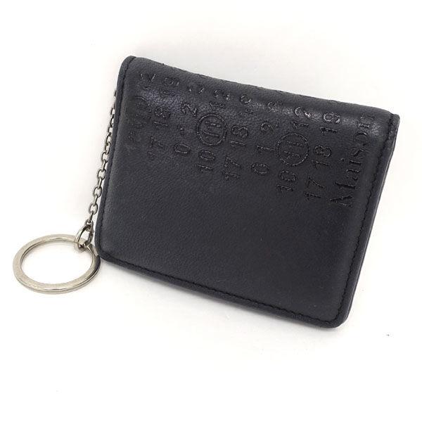 Maison Margiela  ◆カードケース/カレンダーロゴ/型押し/レザー/ブラック S56U10128  メンズファッション 【中古】 Maison Margiela / メゾンマルジェラ カードケース/カレンダーロゴ/型