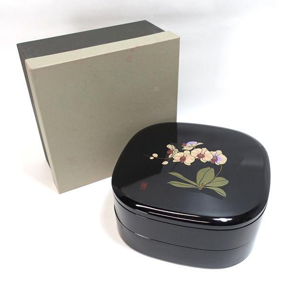 胡蝶蘭 漆器胡蝶蘭 松花堂 2段重 ギフト 中古 : ARCHERY - 通販