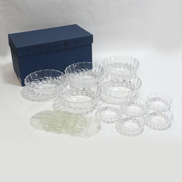 クリスタルマツガオカ ガラスクリスタルマツガオカ/刺し身揃(5客