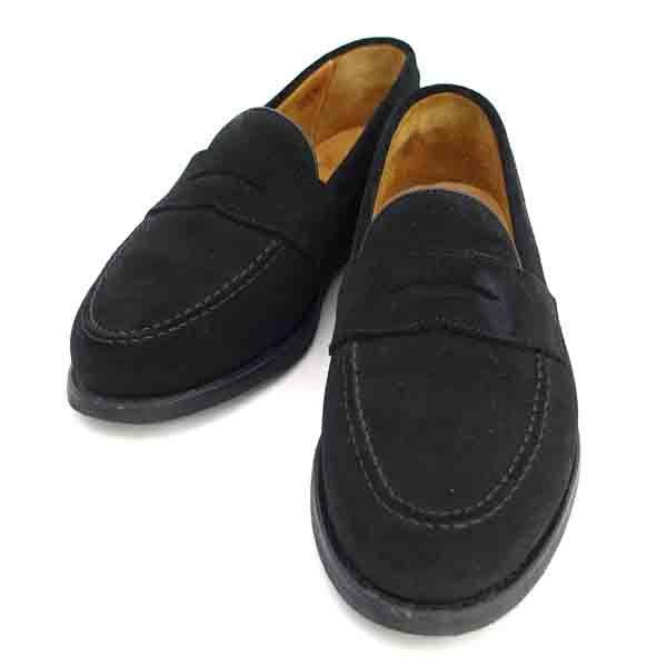 Berwick / バーウィック コインローファー/スエード/ブラック/UK6(25.5