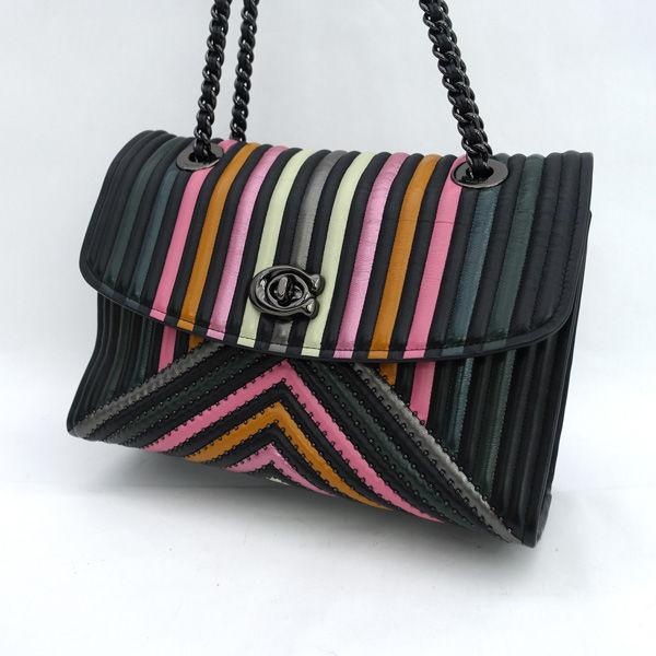 COACH（コーチ） チェーンショルダーバッグ パーカー キルティング 