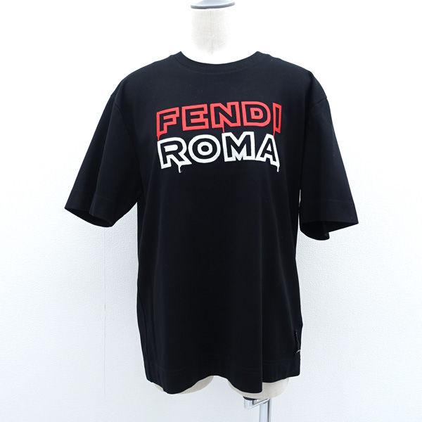 FENDI / フェンディ ◆MARC JACOBS コラボ ROMA エンブロイダリー Tシャツ  FY0936 ANG6 ブランド【メンズ/男性/紳士】【中古】 FENDI（フェンディ） MARC JACOBS コラボ ROMA エンブロイダリー T