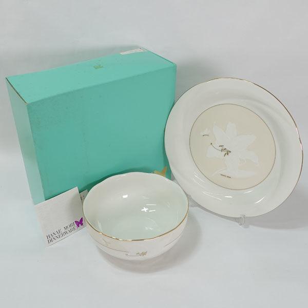 HANAE MORI / ハナエモリ   洋食器森英恵/金彩百合 盛皿セット(大鉢・大皿) MB-2401 ギフト 未使用