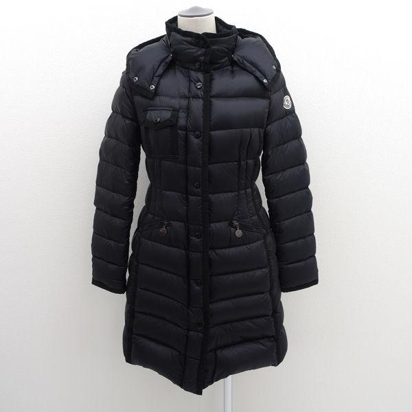 MONCLER ！黒 ダウンジャケット♪サイズ1☆エルミンヌ MONCLER（モンクレール） ダウンコート/HERMINE エルミンヌ/ブラック