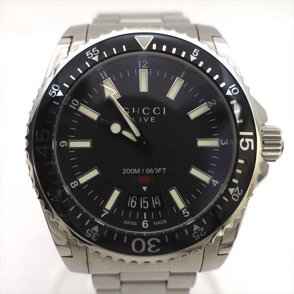 GUCCI（グッチ） グッチダイブ シェリーライン 黒文字盤 クォーツ