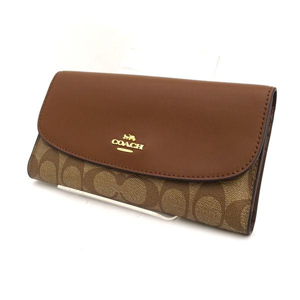 COACH / コーチ ◆シグネチャー 三つ折り財布 チェックブック ウォレット F57319 【財布/サイフ/ウォレット/wallet/】 ブランド【中古】 [0220547168] COACH / コーチ シグネチャー 三つ折り財布 チェックブック ウォレット