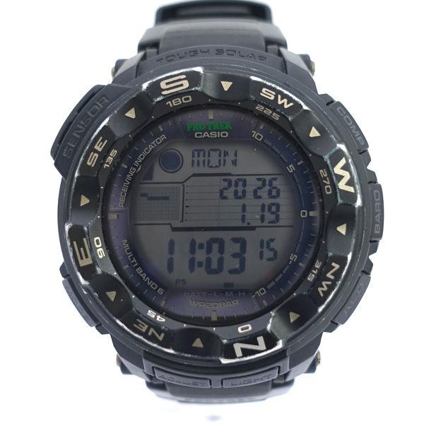 【美品】CASIO PROTREK PRW-2500YT 電波ソーラー PRO TREK CASIO / カシオ プロトレック トリプルセンサー タイドグラフ
