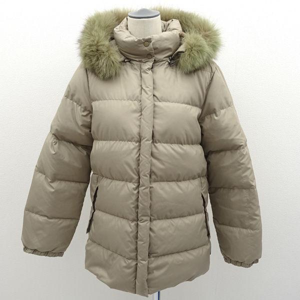 MONCLER（モンクレール） ダウンジャケット/フォックスファー/ベージュ