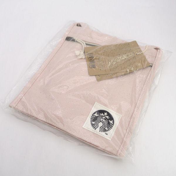 STARBUCKS /　スターバックス  アップサイクルコットン ボトルサコッシュ/ピンク/タグ付き レディースファッション 未使用