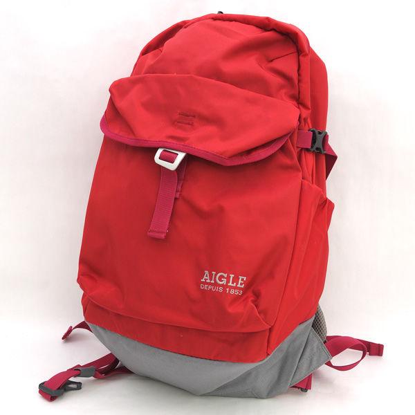 AIGLE / エーグル  THバックパック20/リュック/レッド×グレー ZNH067J メンズファッション 中古   代引不可 同梱不可