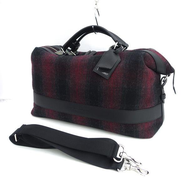 HUNTING WORLD / ハンティングワールド ◆チェック 2WAYボストンバッグ ツイード レザー 【バッグ/バック/BAG/鞄/カバン】 ブランド【中古】 [0220556849] Hunting World（ハンティング・ワールド） チェック 2WAYボストン