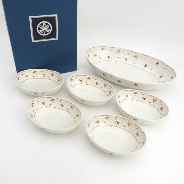 たち吉  たち吉/小花ちらし 取り鉢揃（大・小5） 103-227-0011 ギフト 中古