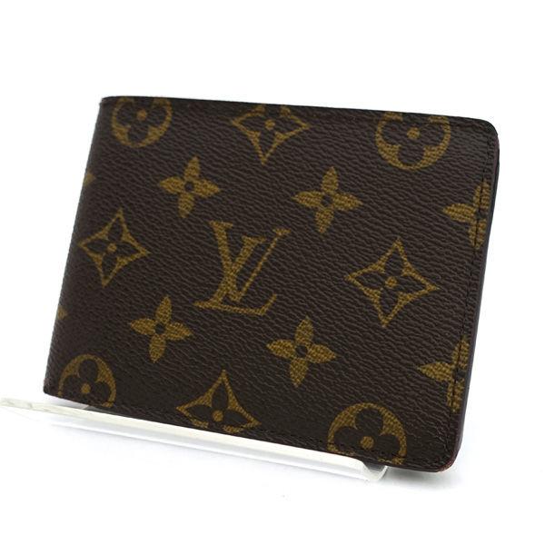【美品/付属品付き】ルイヴィトン モノグラム ポルトフォイユ キュリユーズ LOUIS VUITTON（ルイ・ヴィトン） ポルトフォイユ ミュルティプル 二