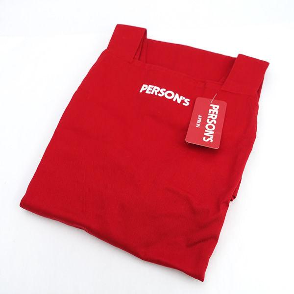 PERSONS /　パーソンズ  H型 エプロン　レッド PS-180 生活雑貨 未使用