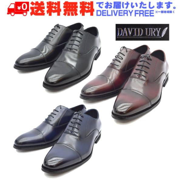 DAVID URY デビッドユリ DU-2020 ビジネスシューズ 2020 ストレートチップ フォーマル 冠婚葬祭 リクルート 就活 本革 日本製 【メンズ】 David Ury デビット ユリ DU2020 メンズ ストレートチップ ビジネス